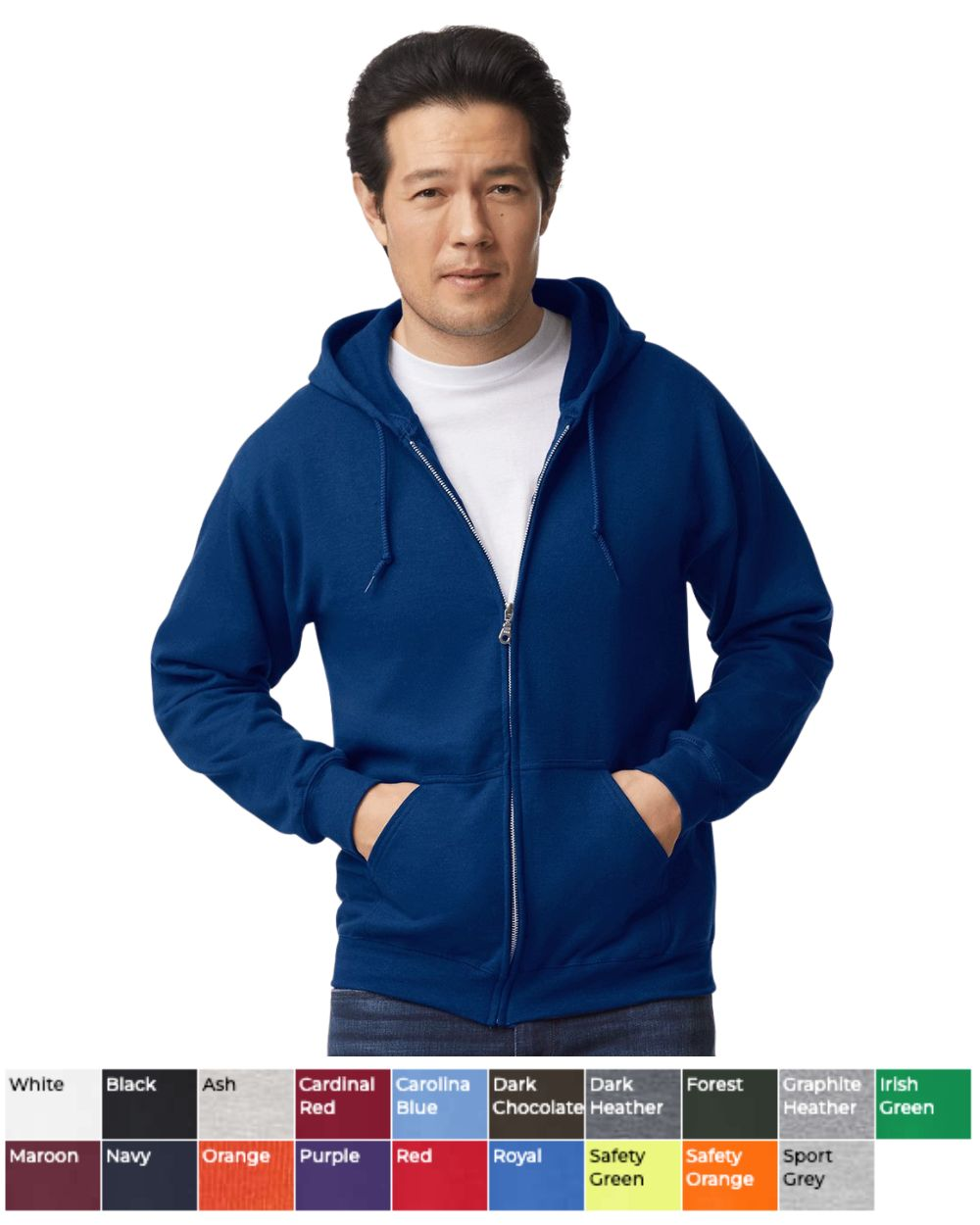 Gildan Unisex Heavy Blend Full Zip Hooded Sweatshirt