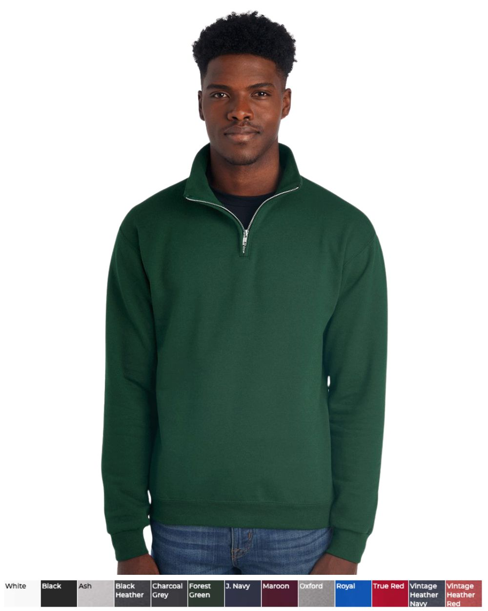 Jerzees Unisex Nublend Quarter Zip Sweatshirt